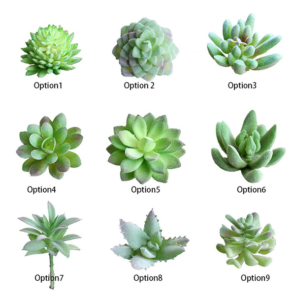 Charming Faux Artificial Succulent Plants Emulational Fake Cactus Plants for Office Home Decor Wedding Table Desk Mini Flower Decoration