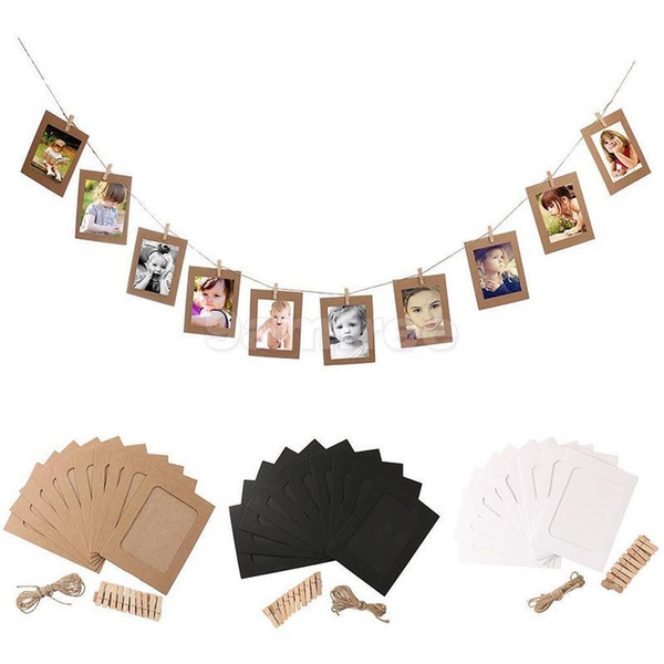 10Pcs Paper Photo Frame for 4 inch photo Halloween Decoration Wedding Decoration Bachelorette Party Supplies Christmas Decoration Home Decor