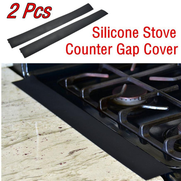 Kitchen Oil-gas Stove Counter Gap Cover Easy To Clean Heat Resistant Slit Filling Seals Spilling Between Gas Stove Gap Filler JJ12