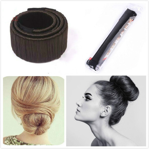 Women Bun Band Hair Curler Wig Donuts Hair Band French Magic Bun Maker for Bride Fashion Girls