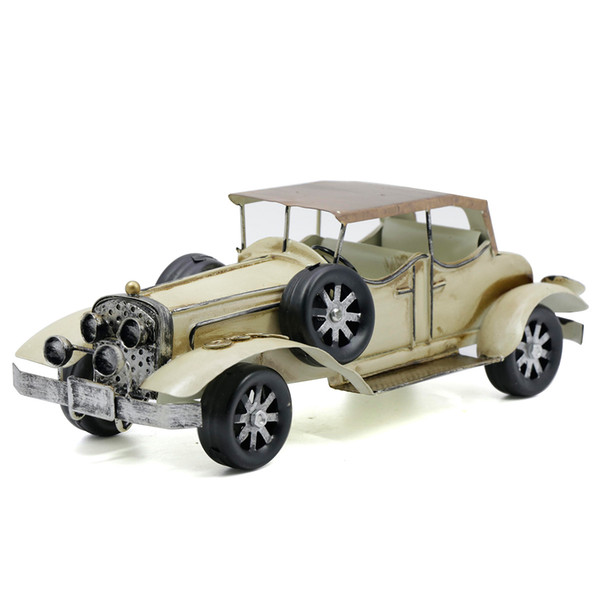 Wholesale Mettle Antique Iron Vintage Car Model Handmade Metal Crafts Bubble Model For Home Decoration Gifts