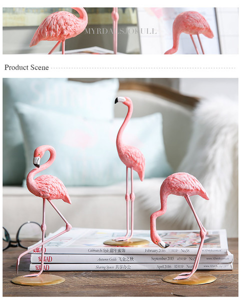 1 Piece Pink Flamingo Decor Figure for Girl Ins Hot Home Decor Gifts for Girl