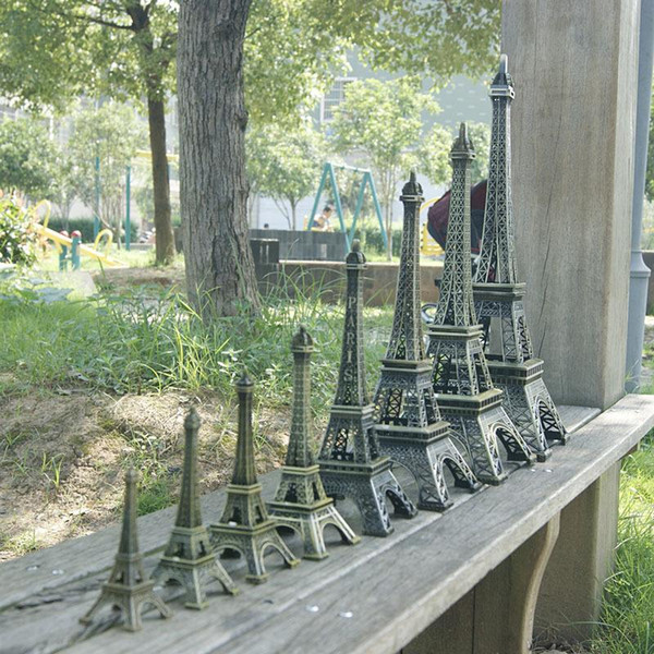 New Vintage Eiffel tower model 3D Eiffel Tower model Alloy Eiffel Tower desk table office home wedding party decoration