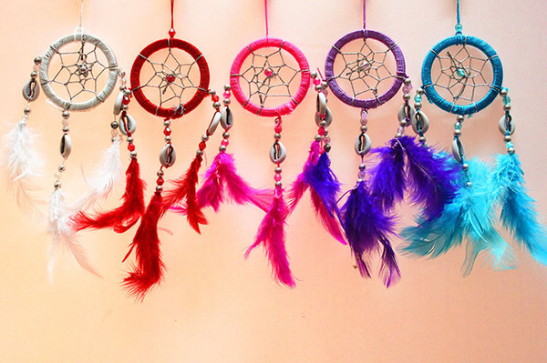 Dream Catcher Antique Imitation Enchanted Forest Dreamcatcher Gift Handmade Dream Catcher Net With Feathers Wall Hanging Decoration Ornament