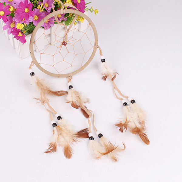 New Creative 5 Color Art Pendants Indian Style Handmade Feather Dream Catcher Car Home Decoration Supplies Hot Sale 4 2wt aa