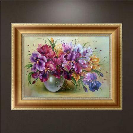 New 5D Diamond Embroidery Flowers DIY Round Diamond Painting Cross Stitch Kits Mosaic Home decor 30*40cm