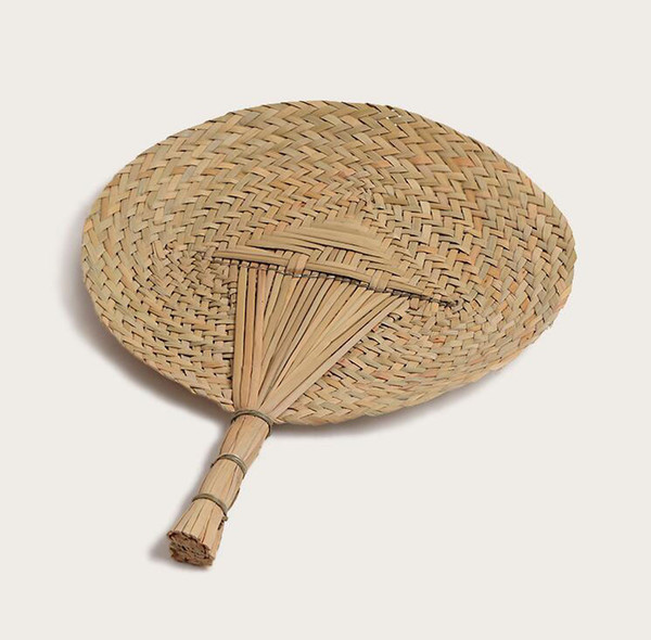 Palm Hand Fans - Natural Palm Leaf Handmade Fans, Retro Hand-Held Paddle Fan Home Decorative - For Personal Use (30cm x 38cm Approx.)