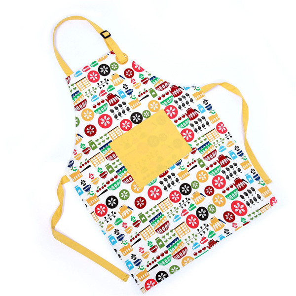 Newest Hot Plain Apron Front Pocket Bib Kitchen Cooking Craft Baking Art Kids Home Decoration Freeshipping