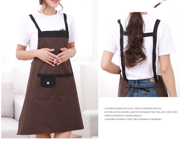 EachTong Aprons Kitchen, Waterproof Cute Apron, Waitress Apron - Women's Kitchen Apron ( 36.6