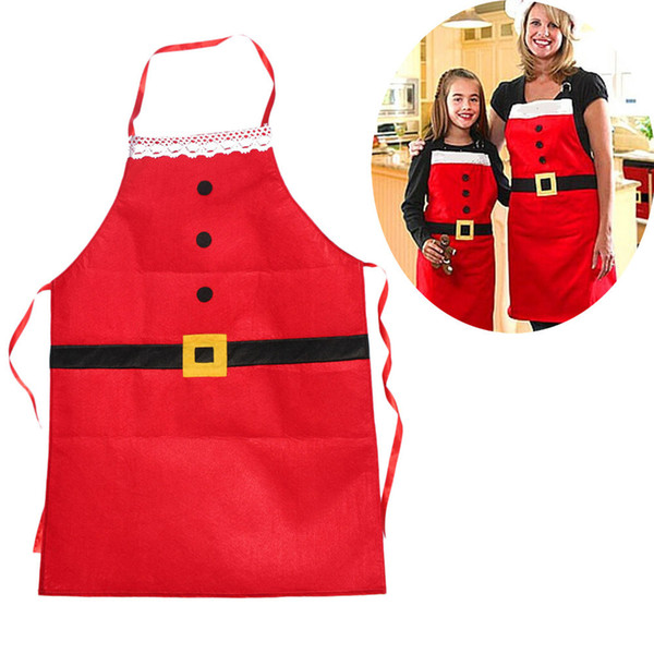 Christmas Decoration Apron Kitchen Aprons Christmas Dinner Party Apron Santa Christmas Kitchen Apron for Adult Kids