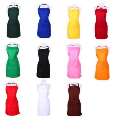 Multi Color Fashion Lady Women Solid Color Apron Home House Kitchen Chef Butcher Restaurant Cooking Baking Dress