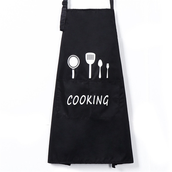 New Multi Color Fashion Apron Solid Color Big Pocket Family Cook Cooking Home Baking Cleaning Tools Bib Baking Art Apron