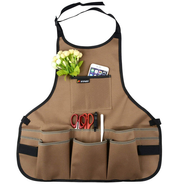 Tool Apron,Multifunctional Adjustable Belt Professional Waterproof Oxford Cloth Garden Tools Apron Drop shipping,Wholesale