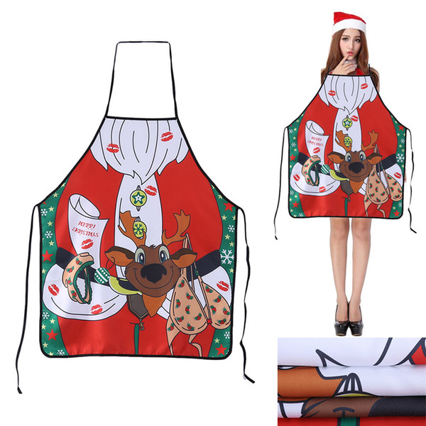 Christmas Decoration Sexy Santa Claus Funny Apron Christmas Chothes Party Dressing Kitchen Cleaning 2018 New Fun Aprons Supplies