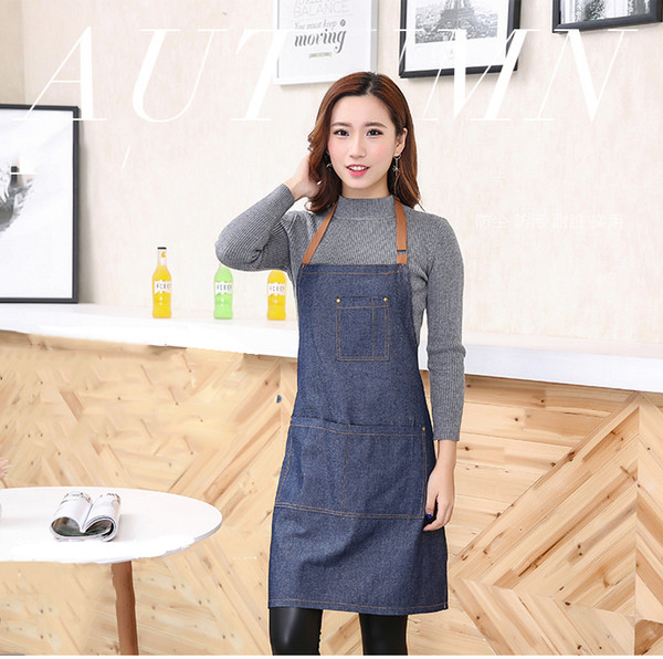 Bulk Lots 71*65cm Denim Brief Adults Apron Household Tools Christmas Gifts Party Decoration Kitchen Accesories Home Decor Gadgets