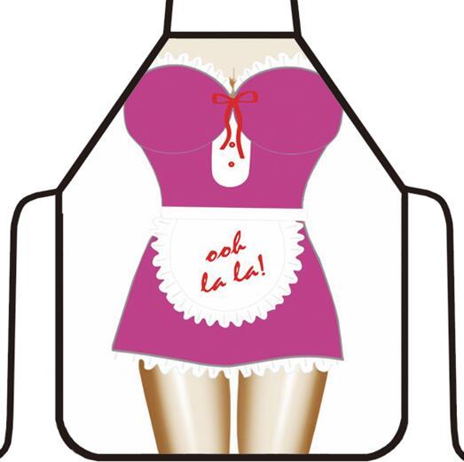 Funny Cooking Kitchen Apron Sexy Dinner Party Baking Apron delantal cocina For Woman And Man delantales BBQ Party Cartoon Aprons 58x72cm