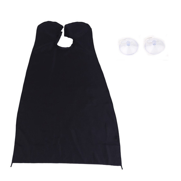 Man Bathroom Apron Male Black Beard Apron Hair Shave Apron for Man Waterproof Household Cleaning Protector