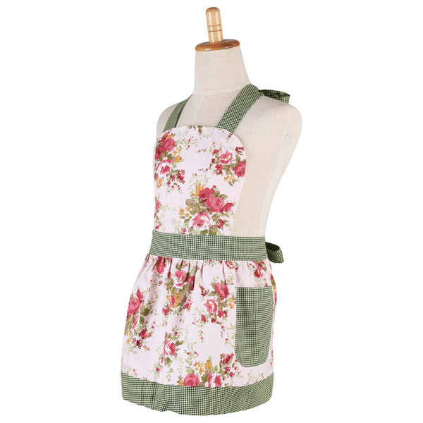 2016 European and American cotton foundation Parental aprons that sleeveless clothes at home kitchen free shipping