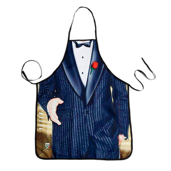 Free Shipping Gentleman printed Cooking Home BBQ Apron Novelty Funny Sexy women Dinner Party