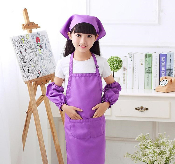 Hot Sale Kids Aprons Pocket Craft Cooking Baking Art Painting Kids Kitchen Dining Bib Children Aprons Kids Aprons