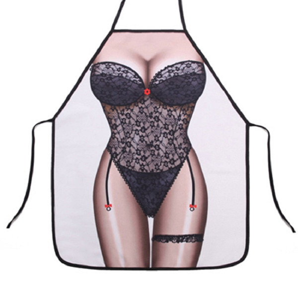 Man Kitchen Apron Tablier Digital Printed Bibs Sexy Woman Funny Pinafore Cooking Baking Party Cleaning Cute Aprons For Women