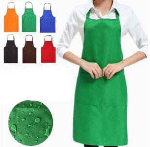 2018 Solid Color Apron For Kitchen Clean Accessory Household Adult Cooking Baking Aprons DIY Printing Practical Tools Many Colors