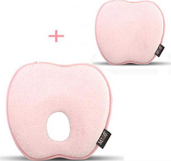 Soft Comfortable Baby shaped pillow Memory pillow with pillow cover for 0-6 month babies