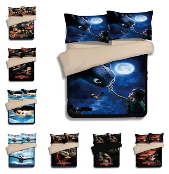 How To Train Your Dragon Duvet Cover Set 3PC 
10000
Of Quilt Cover & Pillowcase Twin Full Queen King 7 Designs Fashion Bedding Sets