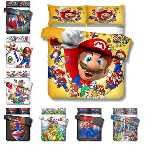 New 3D Cartoon Bedding Set 2PC/3PC Duvet Cover Set Of Quilt Cover & Pillowcase Twin Full Queen King Size