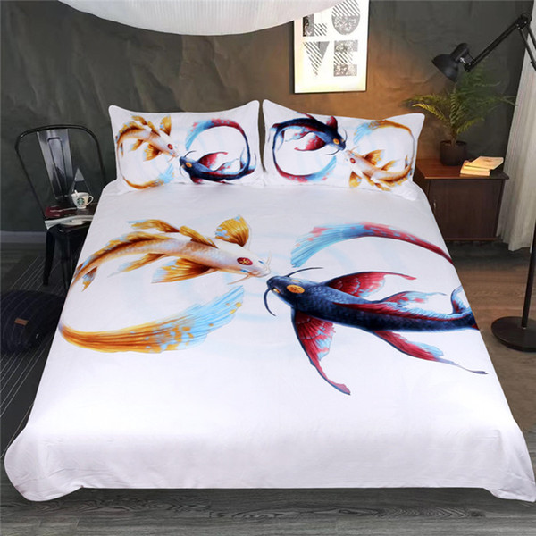 3D Art Animals Design lover's Bedding Set Duvet Cover Set Quilt Cover & Pillowcase Twin Full Queen King Size valentine wedding gift