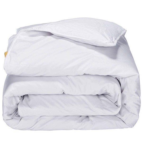 HM Life winter summer White Goose down duvet quilt blanket white cotton cover comforter King bed line for bed edredon PD-16040