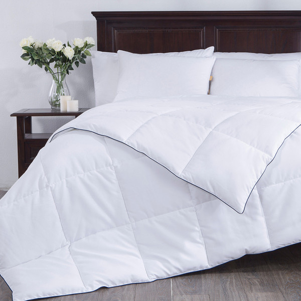 Winter Comforter High Quality futon Comforter King Full Twin Size Cotton Shell white Comforter Solid Quilts PD-16026