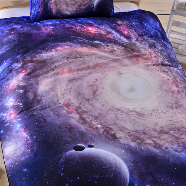 bed in a Bag Galaxy 3D Bedding Set Kids Home Textiles Twin Full Queen King Nebula Printed Soft Bed Set