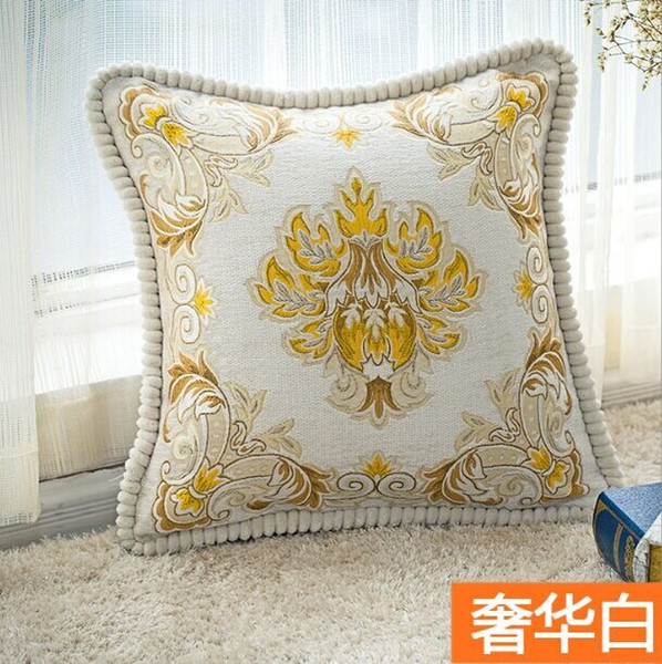 20 Styles Europe Style High-grade Decorative Cushion Cover Pillowcase Jacquard Lumbar Pillow Vintage Flower Cushions car Home Decor