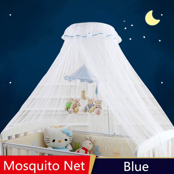 Blue Pink Baby Canopy Mosquito Nets,Folding Baby Crib Mosquito Netting,Infant Bed Crib Mosquito Net,Canopy Beds Kids,Insect Mesh