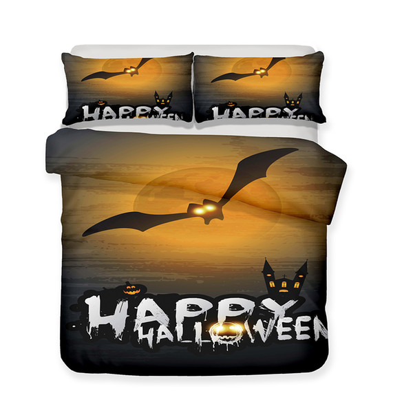 Happy Halloween Pattern Printed Bedding Sets All Sizes Pillow Case Quilt Cover Duvet Cover