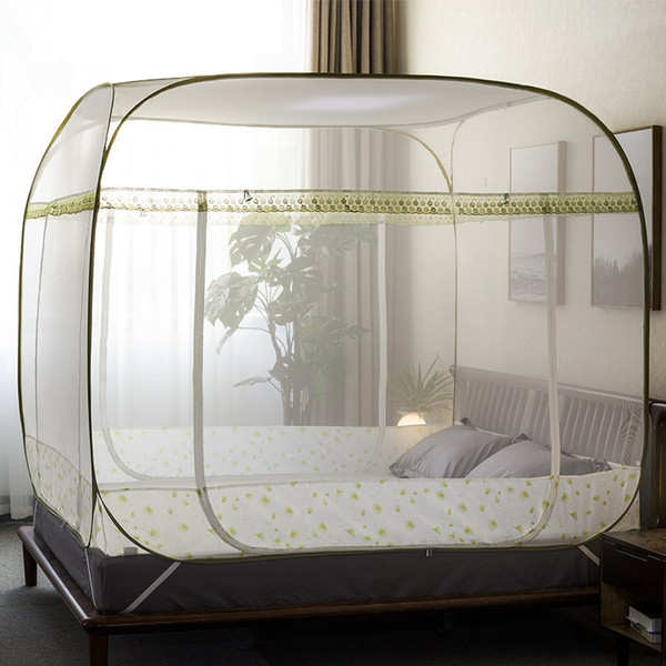 Lace Dome Mosquito Net For Single Double Bed Adults Kids Canopy Portable Bed Tent For Camp Home Textile Bulk Bed Curtain klamboe