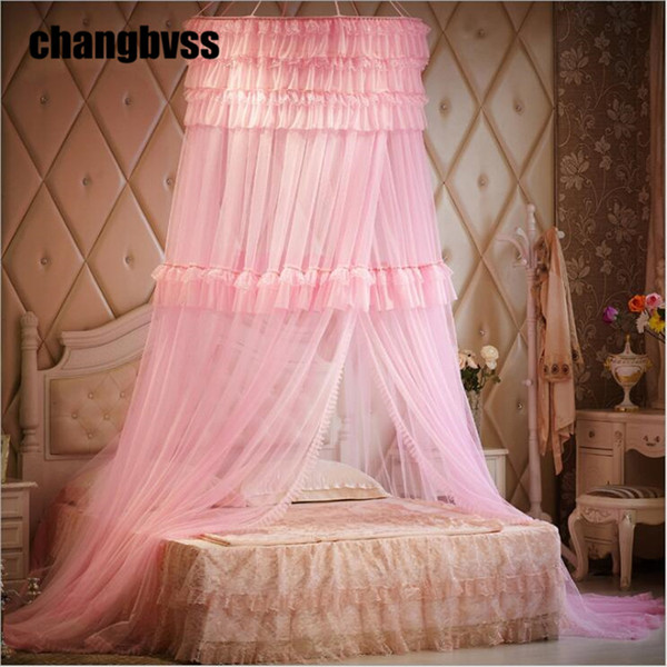 Princess Style Lace Curtain Children Baby Girls Mosquito Net Bed Canopy Tent Folding Mosquito Nets For Double Bed moustiquaire