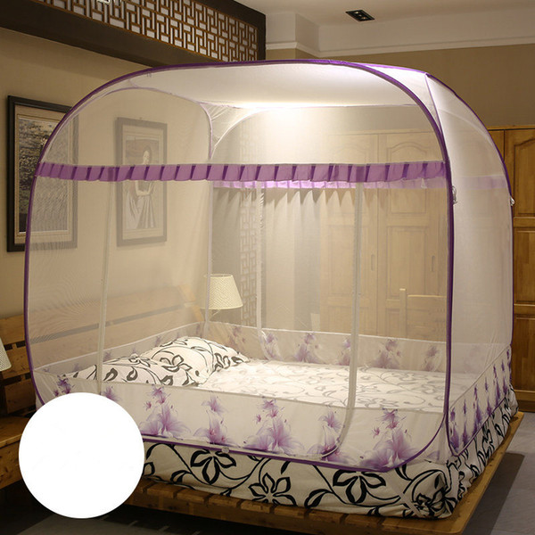 2022New Arrival Travel Tent Mosquito Netmosquito Net Tents,Mosquito Net Lace,Mosquito Net for Double Bed,Blue and Purple