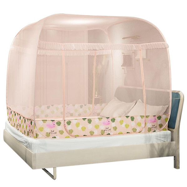 Princess Style Yurt Mosquito Net Elegant Canopy Netting For Girls Room Decor King/queen Size Bed Mesh Adults Kids Mosquito Net