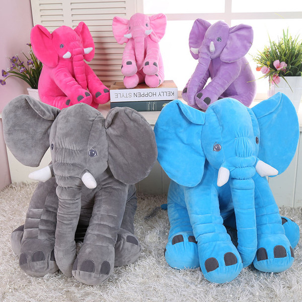 30/40/60cm Infant Plush Elephant Soft Appease Elephant Playmate Calm Doll Baby Toy Elephant Pillow Plush Toys Stuffed Doll Gift