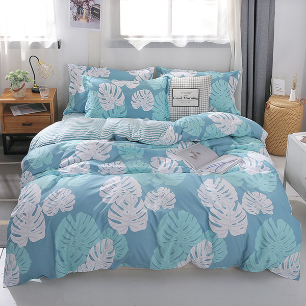 MENGZIQIAN The New bedding set BANANALEAF, INS style, Fashion High Quality, Multiple sizes, quilt, sheet, Pillowcase 3pcs 4pcs