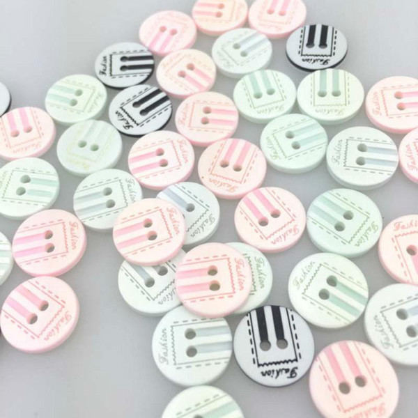 12.5mm 2-holes Resin Buttons Sewing Clothings Handmade DIY Scraping Buttons Kids Buttons