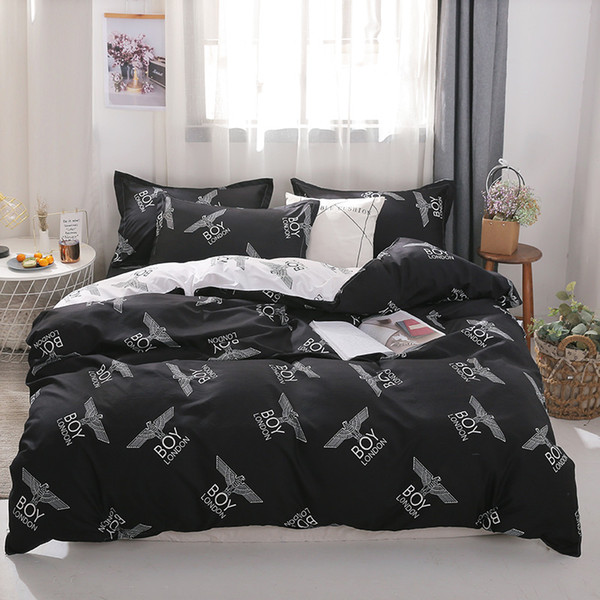 MENGZIQIAN The New bedding set LONDONBOY, Fashion High Quality, Multiple sizes, Cartoon, quilt, sheet, Pillowcase 3pcs 4pcs