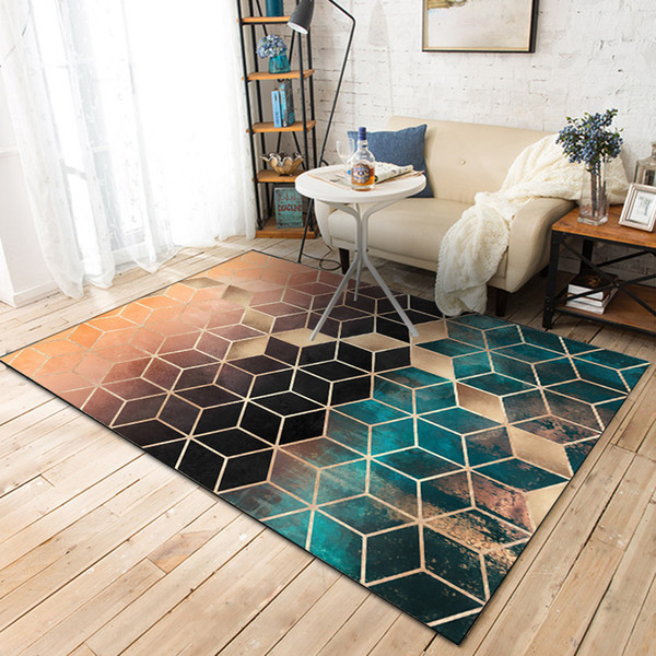 Modern Area Rugs Geometric Pattern Carpet Nordic Simple Living Room Coffee Table Room Bedroom Floor Rug Mat Kids Crawling Mat