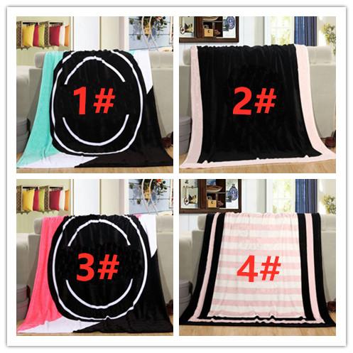 NEW 4 Colors Love Pink Letter &VS Blanket 130*150cm Soft Coral Velvet Beach Towel Blankets Air Conditioning Rugs Comfortable Carpet