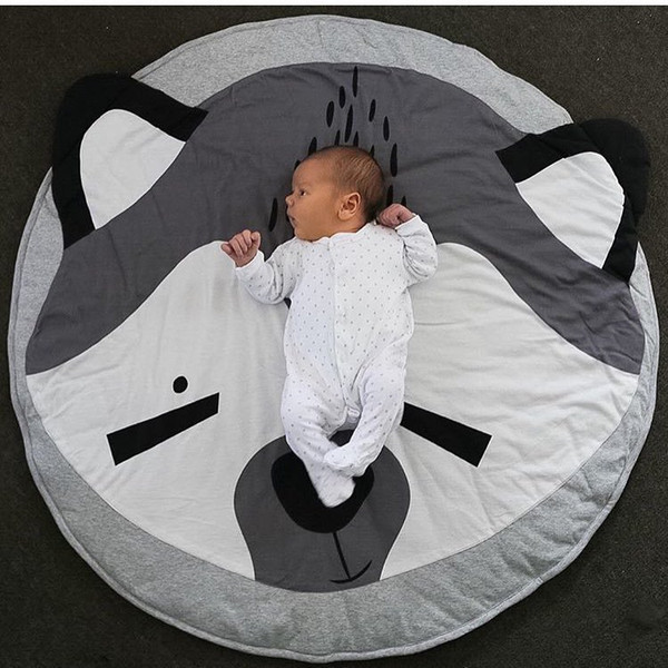 Round Map Pattern Baby Blanket Game Mat Kid Crawling Carpet baby Bedding Stroller Blanket best Children's Room decration