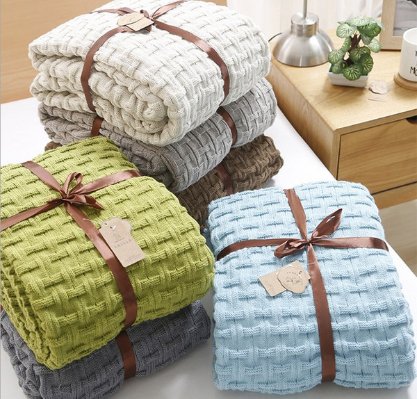 Aircondition double size blanket special for summer, acrylic comforter ,wearable blanket , Plaid Throws Blanket On the Bed