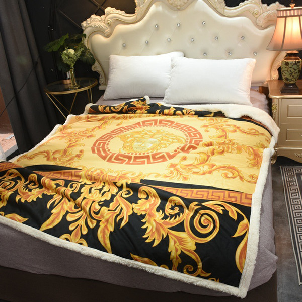 Gold Goddess Printed Blanket Autumn And Winter New Thicken Blankets For Men And Women Soft Blanket Fashion Soft Cover