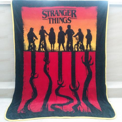 Cartoon Stranger Things Blanket Mat Bedspread Soft Fleece Throw Bedroom Sofa Blanket Warm Winter Travel 46x59